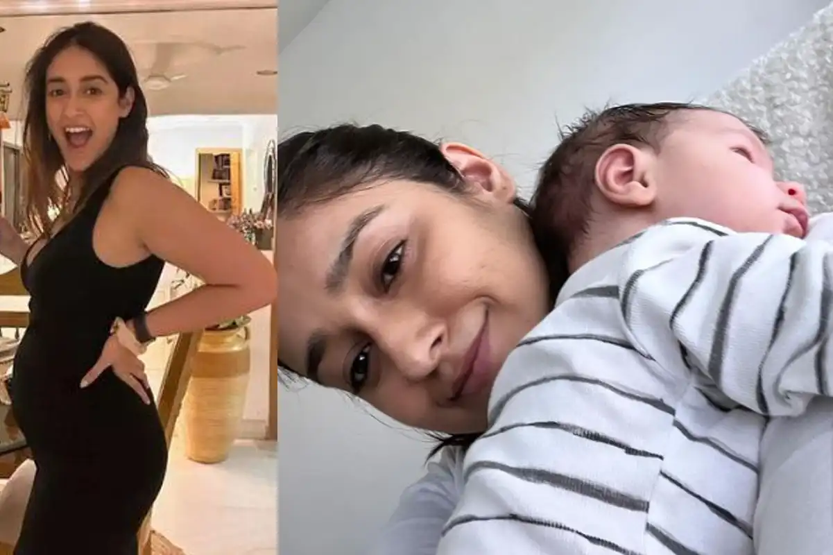 Ileana D'Cruz shares a heartwarming photo with her son, penning a special  note as he turns two months old - APANABIHAR